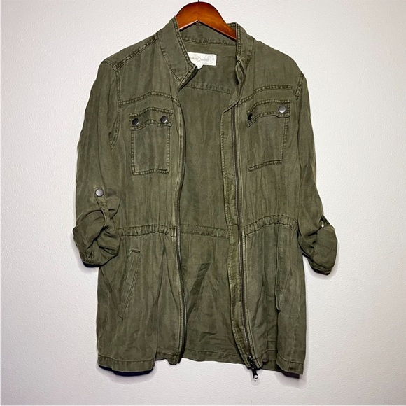 Treasure & Bond Linen Lyocell Blend Utility Jacket - Picture 2 of 7